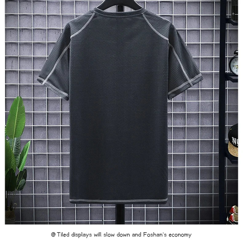 NASA GISS 2024 New Second Open Group Purchase Stall Spot Ice Silk T-shirt Men's Short sleeved Loose Quick Drying Top Silk Smooth