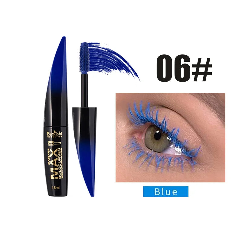 6 Color Extended Eye Black Long Lasting Waterproof Makeup Silk Smooth Eyelash Extension Cosmetics