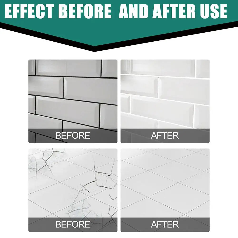 Tile And Ceramic Glaze Repair Paste Fix Tub Chips and Sink Cracks with Super Adhesion for Porcelain Ceramic Enamel