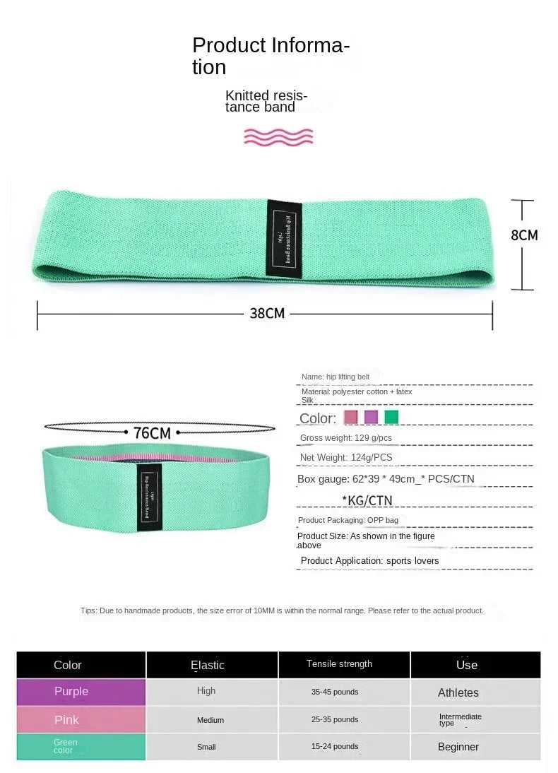 Resistance Band Exercises Yoga Elastic bands Butt Workout Hip Circle Anti-slip Durable Pull Gym Fitness Traning Pull Rope