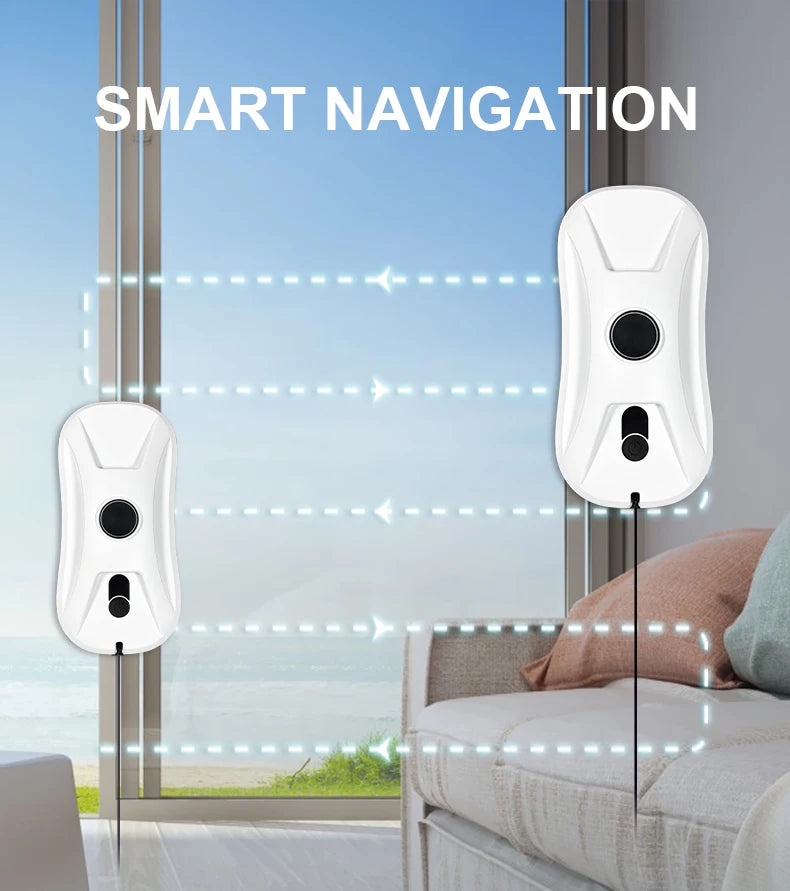 New In Automatic Robot Window Cleaner Vacuum Smart Home Appliance Clean Glass Windows Washer Window Washing Electric Floor Mops