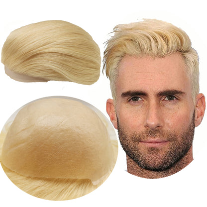 Toupee for Men 0.04mm Thin Skin PU Human Hair Prosthesis and Hair Units Hair Replacement System base 10*8