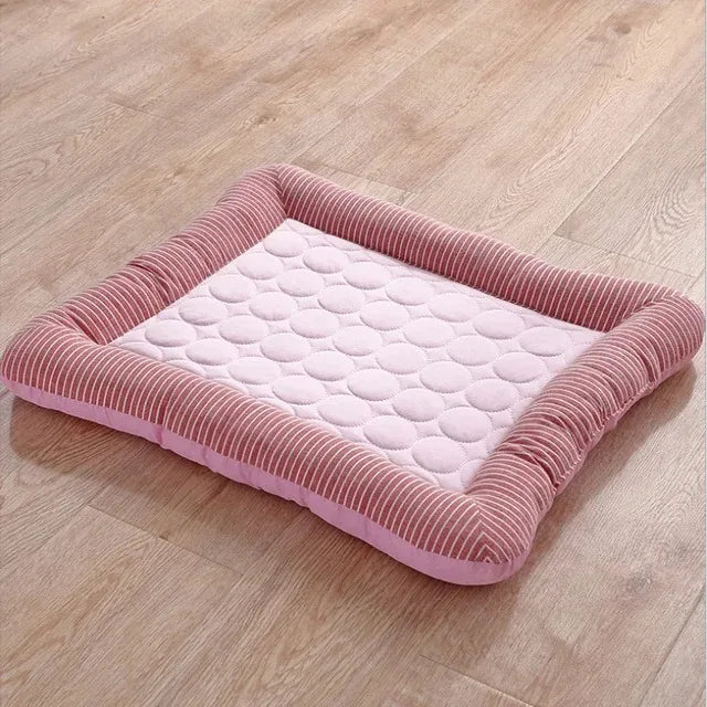 Cooling Pet Bed Cats Accessories Dog Houses and Habitats Accessory Basket Puppy Goods Cushions House Kitten Products Beds
