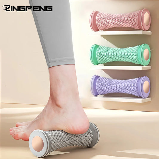 Foot Massager Massage Roller Yoga Massage Ball Plantar Fascia Roller Muscle Relaxation Care Plastic Manual Foot Massager