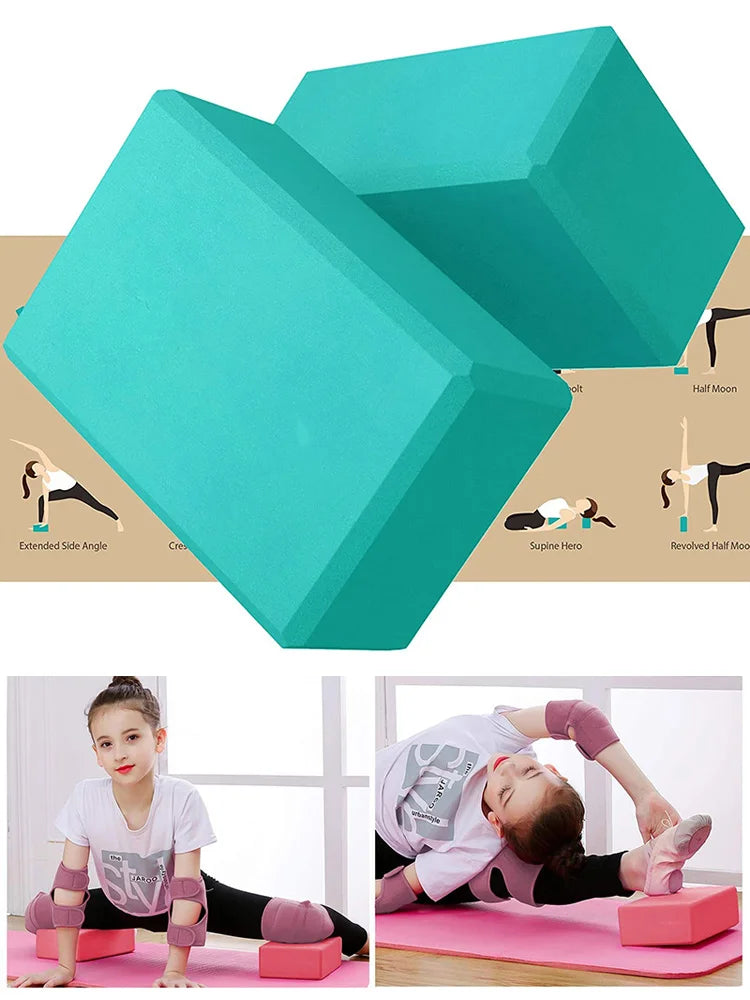 Yoga Building Blocks Cubes Pilates Bricks Reinforcement Mats Sports Yoga Supplies Exercise Home Exercise Equipment Fitness Eva