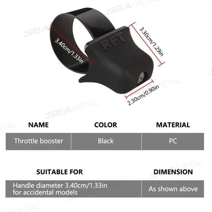 BLALION Motorcycle Throlette Holder Cruise Assist Control Wrist Rest Accelerator Booster Non-Slip Electric Less 34mm Handlebar