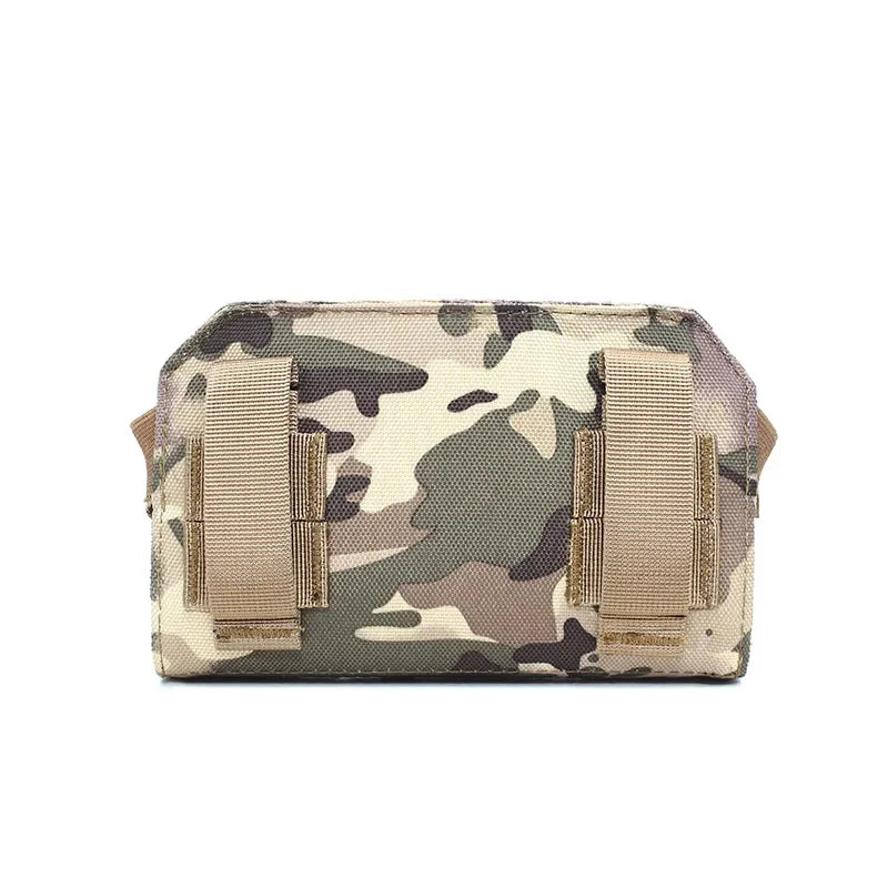 1pc Tactical Admin Map Pouch Phone Holder Outdoor Vest Plate Carrier Front Panel Belt Pack Hunting Accessories Utility EDC Bag