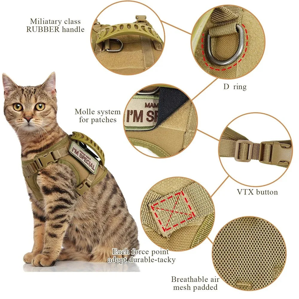 Breast-band Cats Pet Products Accessories Goods Kitten Harness Things Collar Kittens Collar, Harness, Leash Pets Supplies