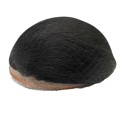 NLW Toupee for Men European Human Hair Pieces Hair Prosthesis Mens Swiss Lace Front with PU Around Hair Replacement System