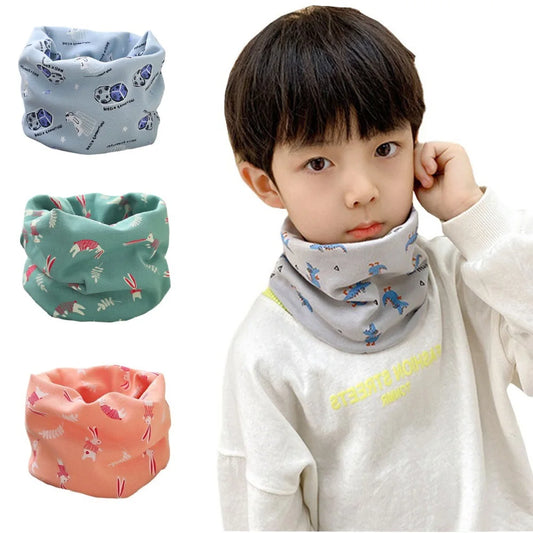New Spring Autumn Winter Baby Scarf for Boys Girls Infant Scarves Children's Cotton Scarf Kids Warm O Ring Magic Neckerchief