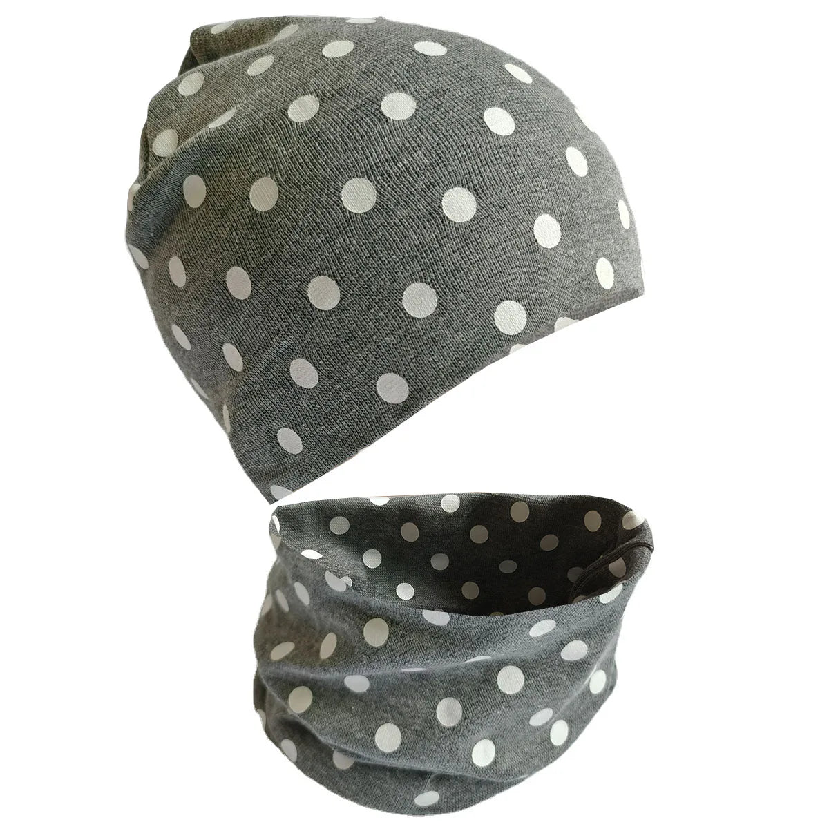 Spring Autumn 2PCS Baby Beanie Hat Scarf Stars Print Warm Toddler Hat Scarf for Girls and Boys Infant Hats Set Kids Skull Caps
