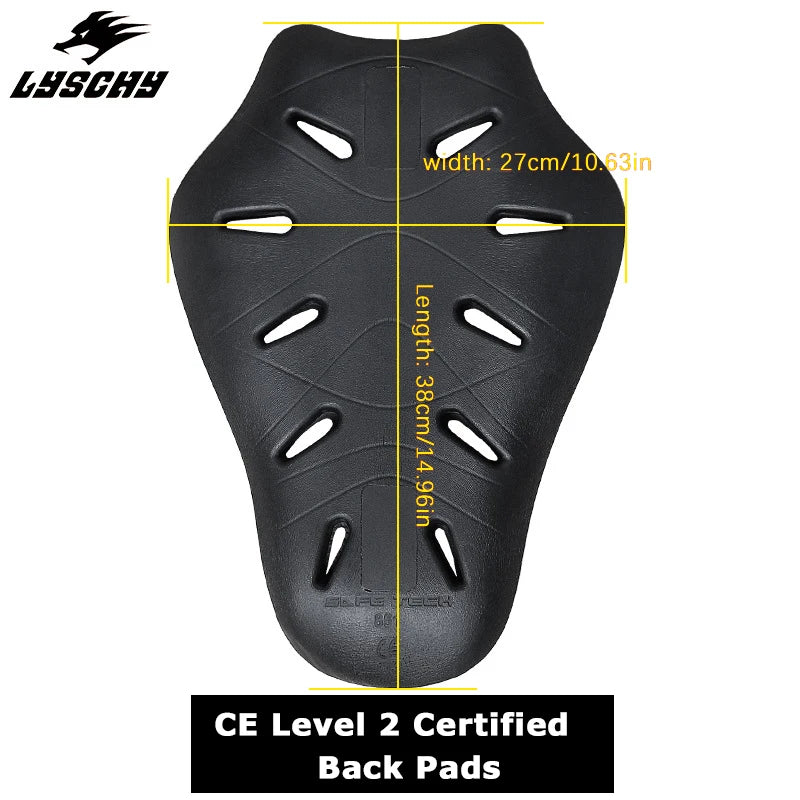 CE Level 2 Certification Protective Gear For Motorcycle Jacket Back Protector Thicken Elasticity Rider Armor Chest Spine Pads