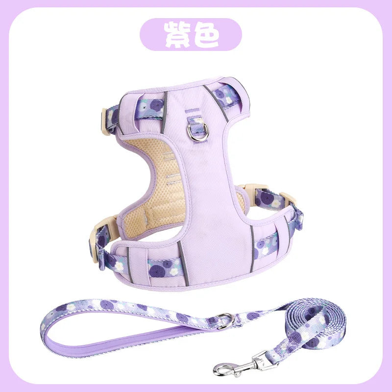Dog Collars Harness Pet Products Chest Puppy Collar Supplies Accessories Big Pets Dogs Tactical Vest Things Cats Leash