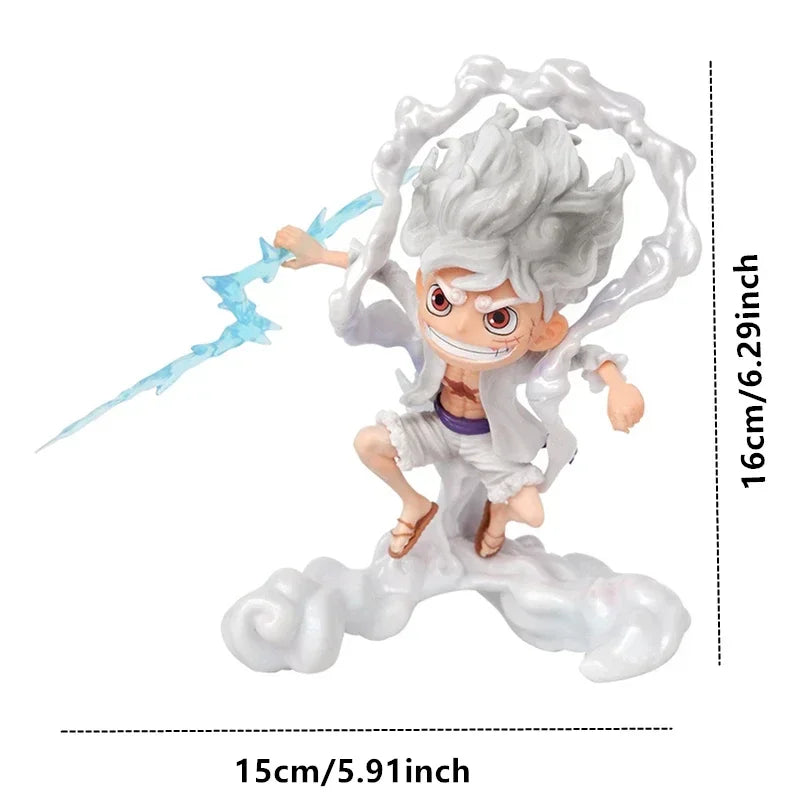 One Piece Anime Figure Toys SD Nika Luffy 5th Gear Awake Figurine 16CM PVC Action Figures Collection Model Ornaments Gifts Toys