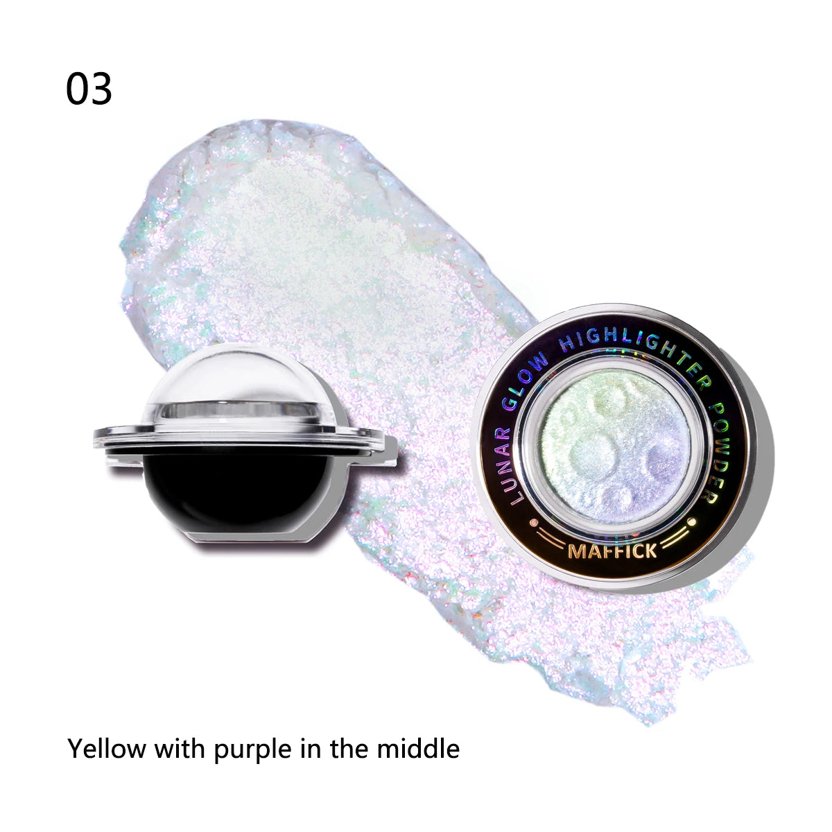3 Colors Diamond Highlighter Powder Palette Glitter Face Contour Brighten Makeup Shimmer Ultra-concentrated Illuminate Cosmetic