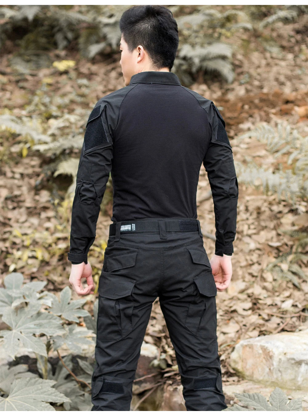Outdoor Tactical Hiking T-Shirts Men Combat Camouflage Long Sleeve Hunting Training Climbing Shirt Cotton Sport Clothes
