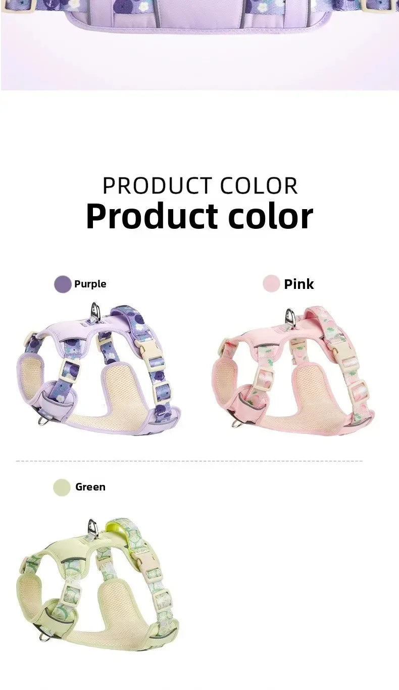 Dog Collars Harness Pet Products Chest Puppy Collar Supplies Accessories Big Pets Dogs Tactical Vest Things Cats Leash
