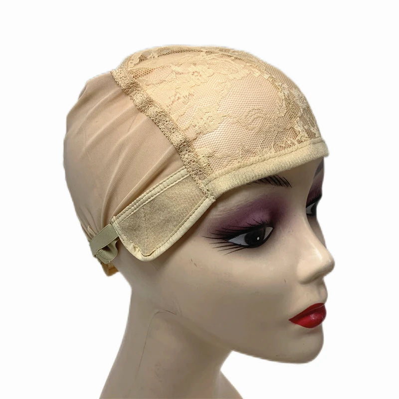 Black/Brown/Beige Wig Making Caps Wig Caps For Making Wigs Adjustable Wig Cap Weave Caps for Making Wigs