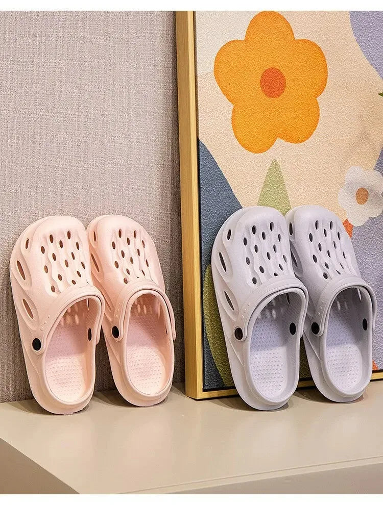 Clogs Women Sandals Summer Casual EVA Lightweight Outdoor Women's Shoes Anti Slip Thick Sole Beach Slides Couple Garden Shoes