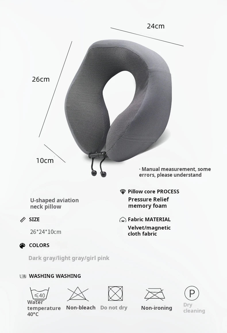 U-shaped pillow, neck pad, special neck pillow, memory foam, aircraft neck pillow, nap pillow, student travel sleep, U-shaped pi