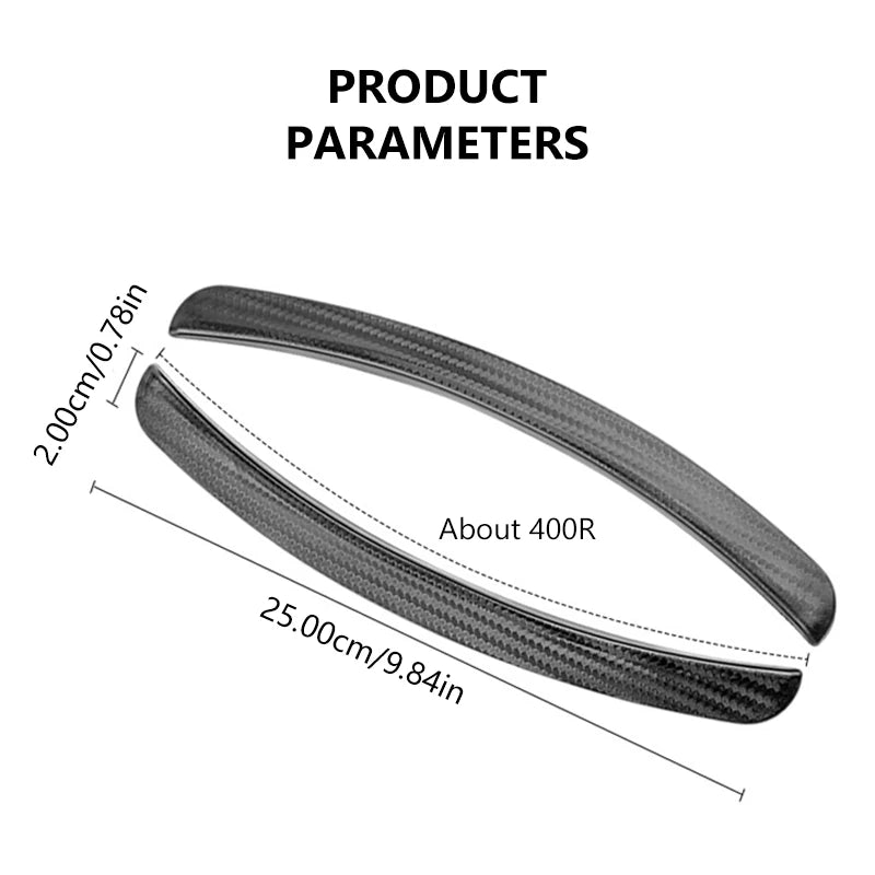 BLALION Car Fender Protector Strip Universal Front Tyre Strip Anti Scratch Protector Wheel Tyre Eyebrow Mud Guard Glue Stickers