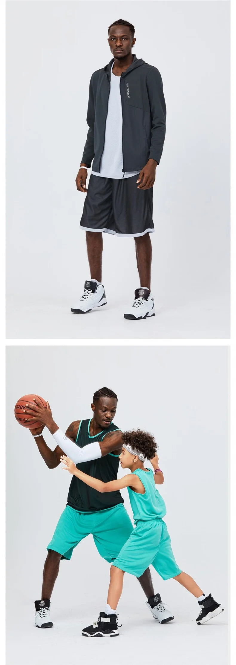 NASA GISS Double sided Basketball Suit Ice Silk Sports Set Men's Summer Quick Drying Men's Running and Fitness Sleeveless T-shir