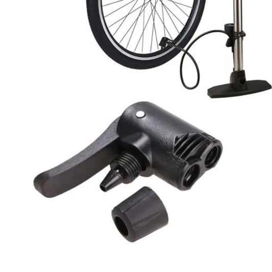 2pcs Cycling Accessory Bicycle Bike Cycle Tyre Tube Replacement Dual Head Air Pump Adapter Valve Useful Bicycle Component Pump