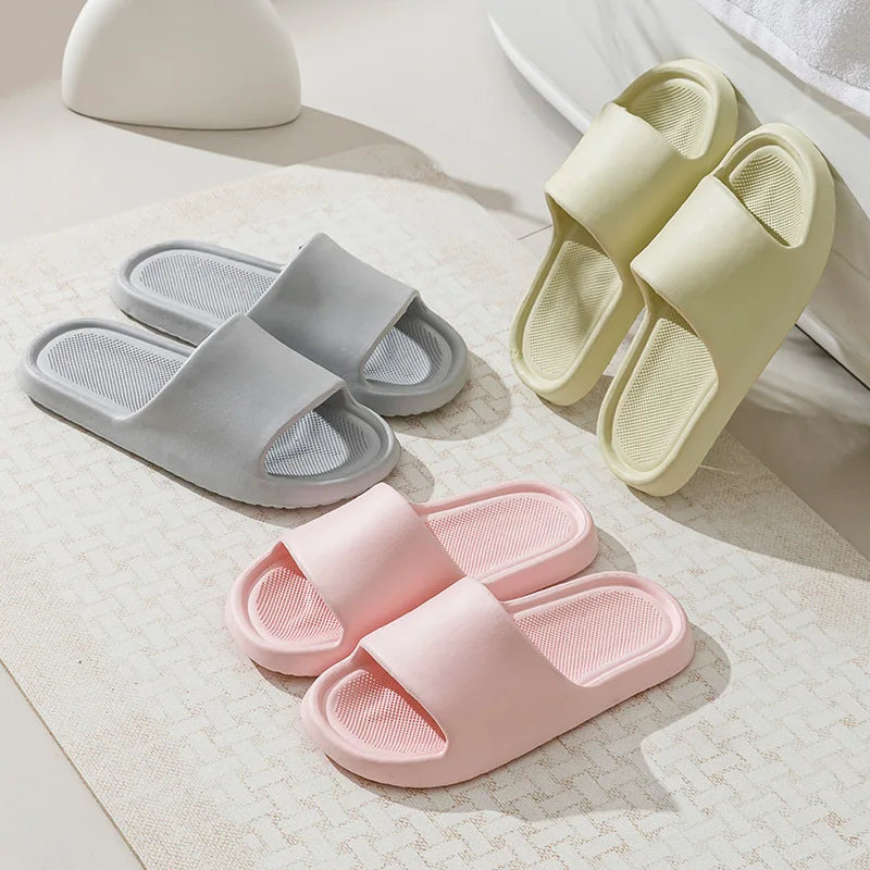 Women EVA Sofe Shoes Summer Beach Seaside Slides Bathroom Anti Slip Slipper Soft Sandals Fashion Ultra Light Shoe