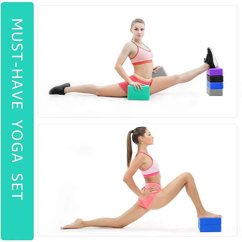 Yoga Building Blocks Cubes Pilates Bricks Reinforcement Mats Sports Yoga Supplies Exercise Home Exercise Equipment Fitness Eva