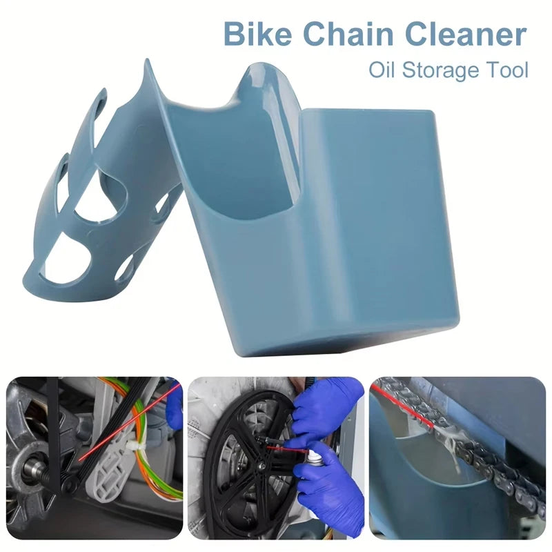 BLALION Motorcycle Bike Chain Oil Storage Tool Agent Widely Used Chain Anti-spray Tool Box Chain Cleaning Oil Splash-Proof Tool