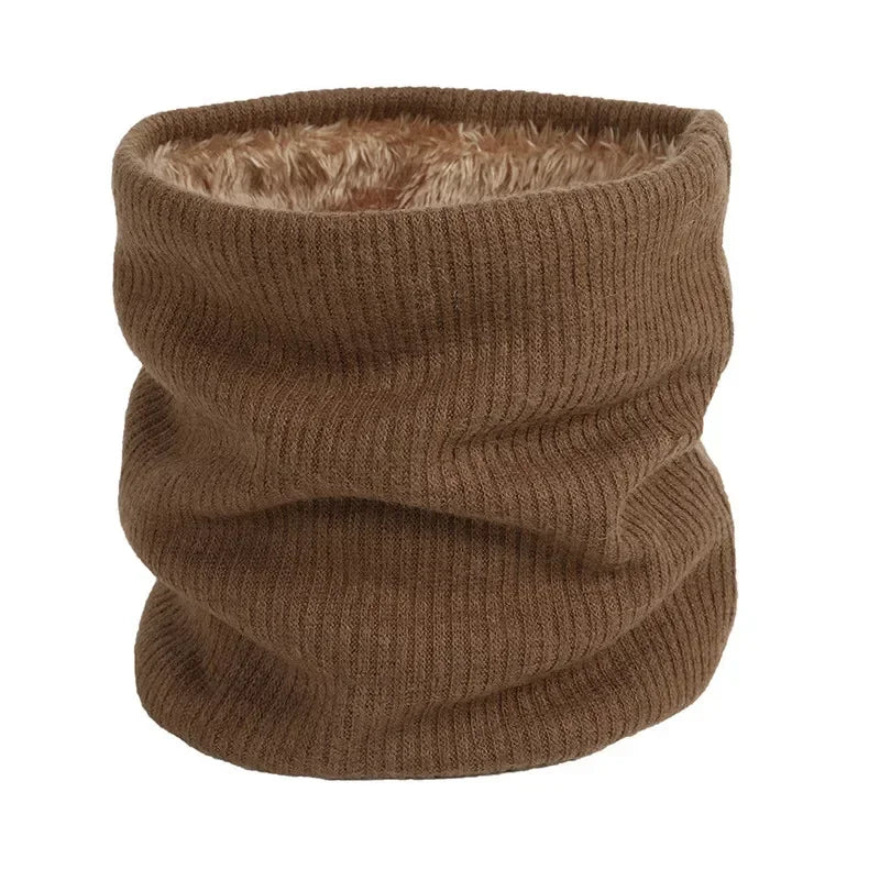 Unisex Winter Knitted Scarves for Boys Girls Women Men Warm Kids Thick Elastic Mufflers Children Neck Warmer Cotton Baby Scarf