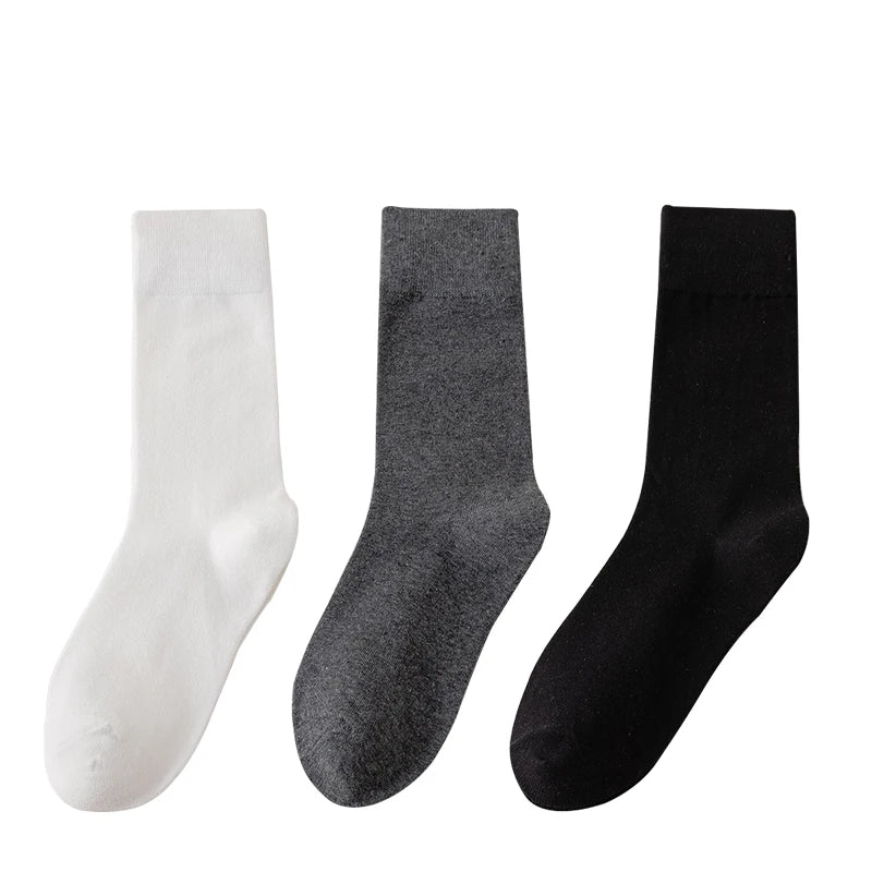 Socks women's Cotton Business Casual Soft Comfortable Solid Color Elastic Long Sock