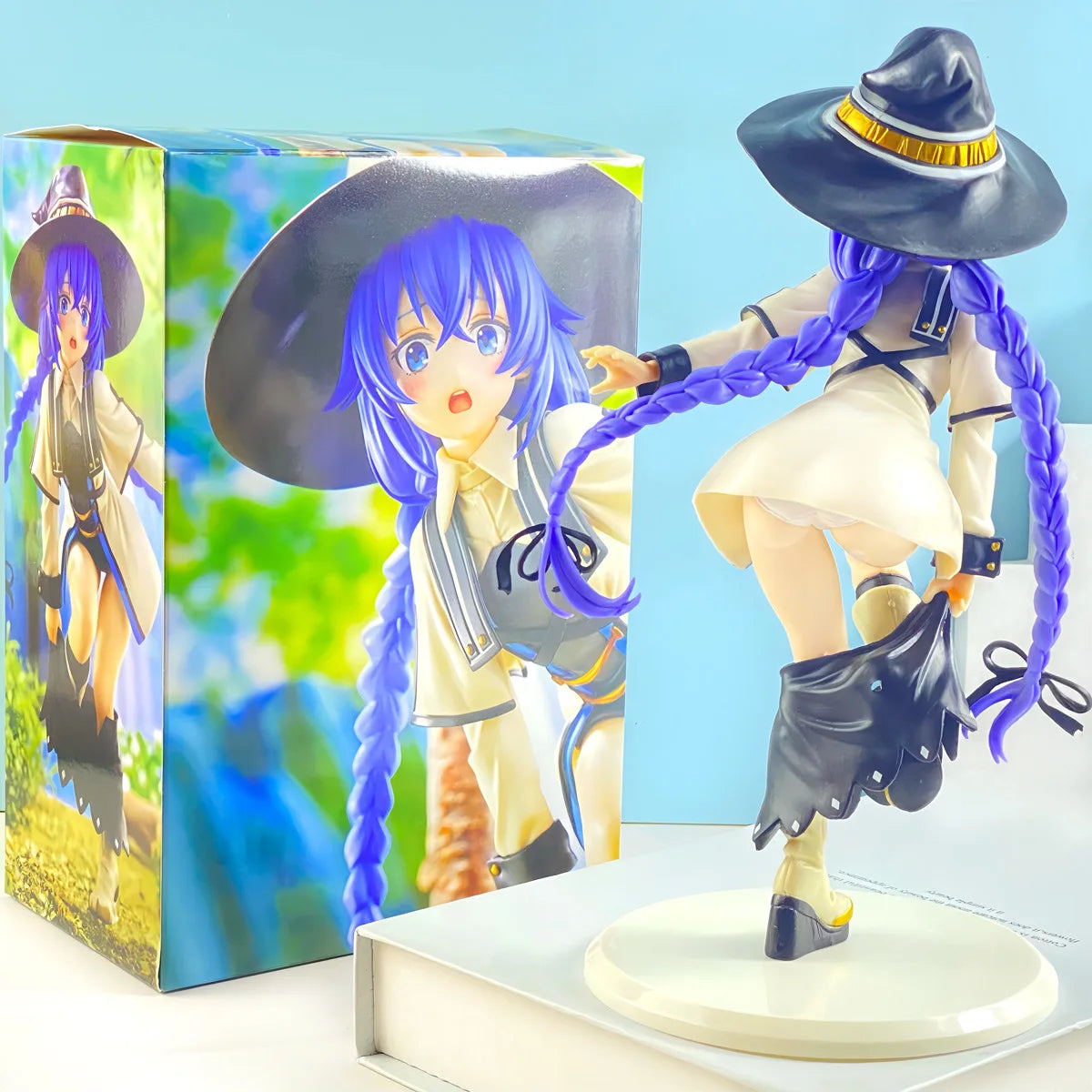 25cm Magician Roxy Migurdia Action Figure Mushoku Tensei：Jobless Reincarnation Anime Figure PVC Adult Collection Model Doll Toys