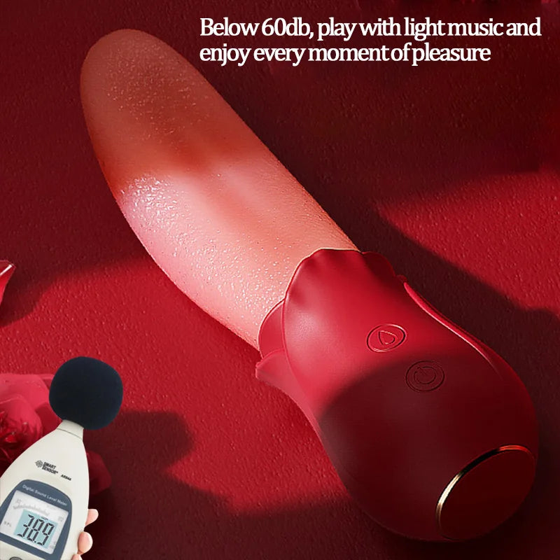 Swing Vibrator for Female Oral Nipple Clitoris Stimulator G-Spot Tongue Licking for Woman Adults Masturbator Sex Toys
