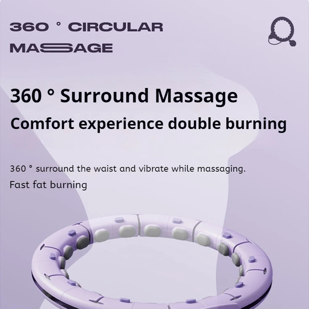 Intelligent Hoops Waist Tightening and Beauty Tool With Detachable Counting,Fitness Specific Weight-bearing Exercise Hoop