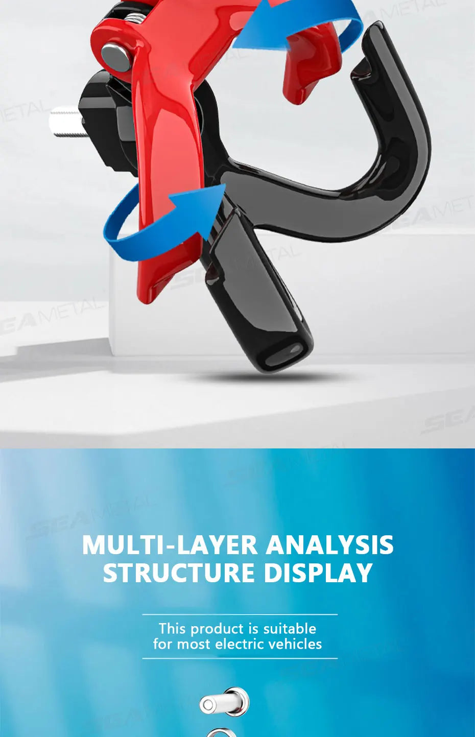BLALION Motorcycle Helment Hook Holder Hand Bag Double Hook Luggage Shopping Bag Hangers Aluminum Alloy Motorcycle Accessories