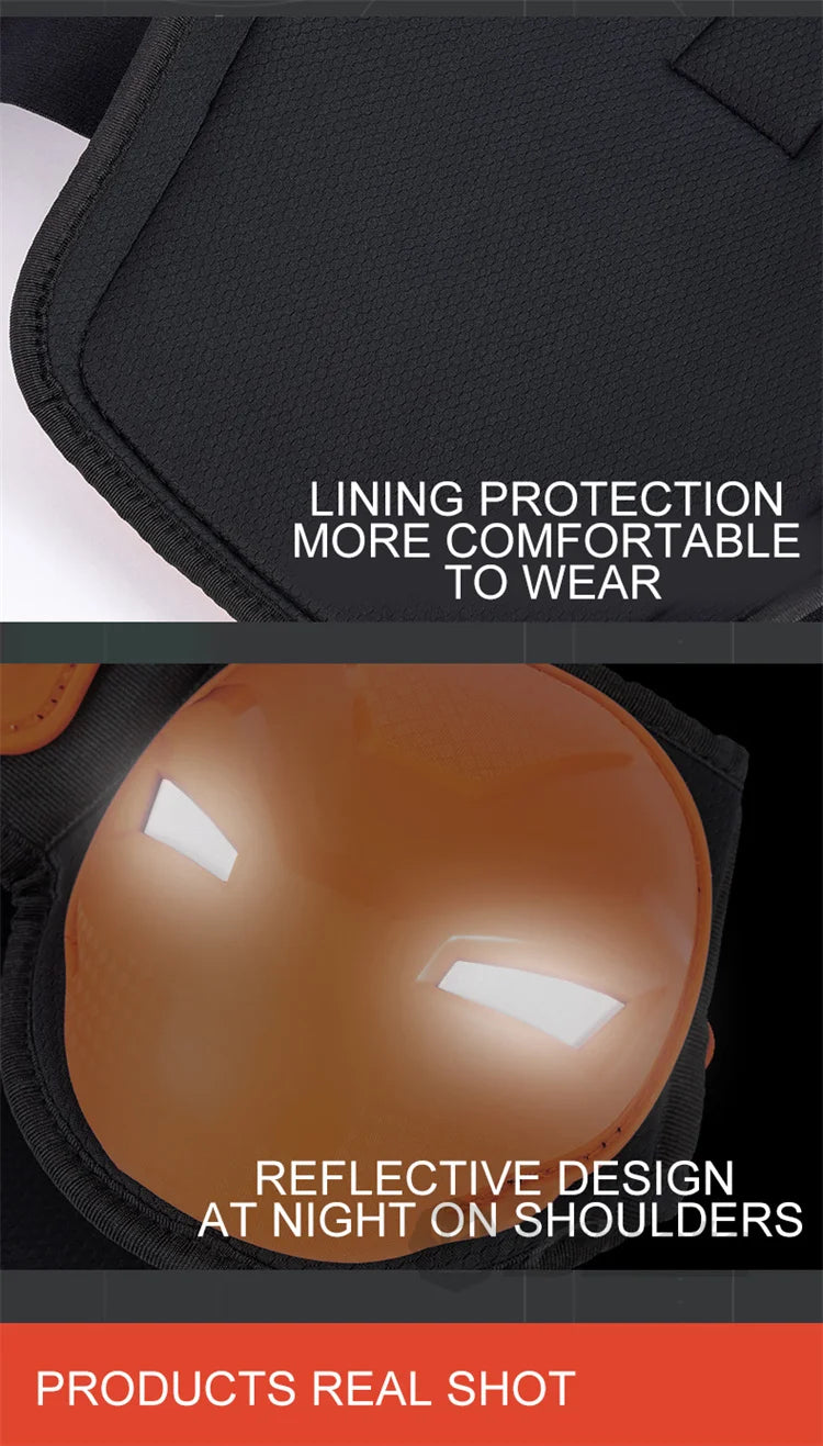 Children Motorcycle Riding Body Armor Vest Kids Motocross Back Chest Protectors Off-Road Dirt Bike Cycling Protective Gear