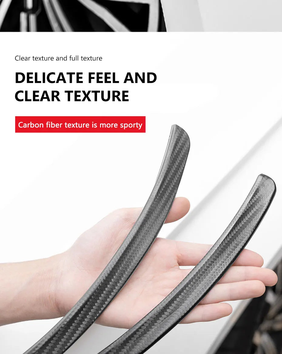 BLALION Car Fender Protector Strip Universal Front Tyre Strip Anti Scratch Protector Wheel Tyre Eyebrow Mud Guard Glue Stickers
