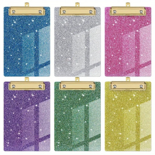 2pcs Glitter Acrylic Office File Clipboard Student Supplies Meeting Minutes Doctor Nurse Writing Pad Pad Perfect
