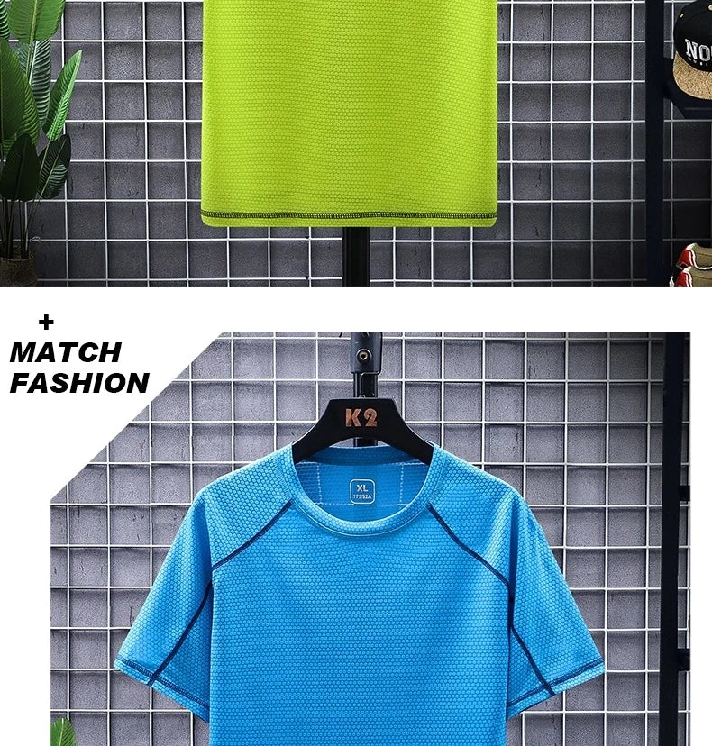 NASA GISS 2024 New Second Open Group Purchase Stall Spot Ice Silk T-shirt Men's Short sleeved Loose Quick Drying Top Silk Smooth