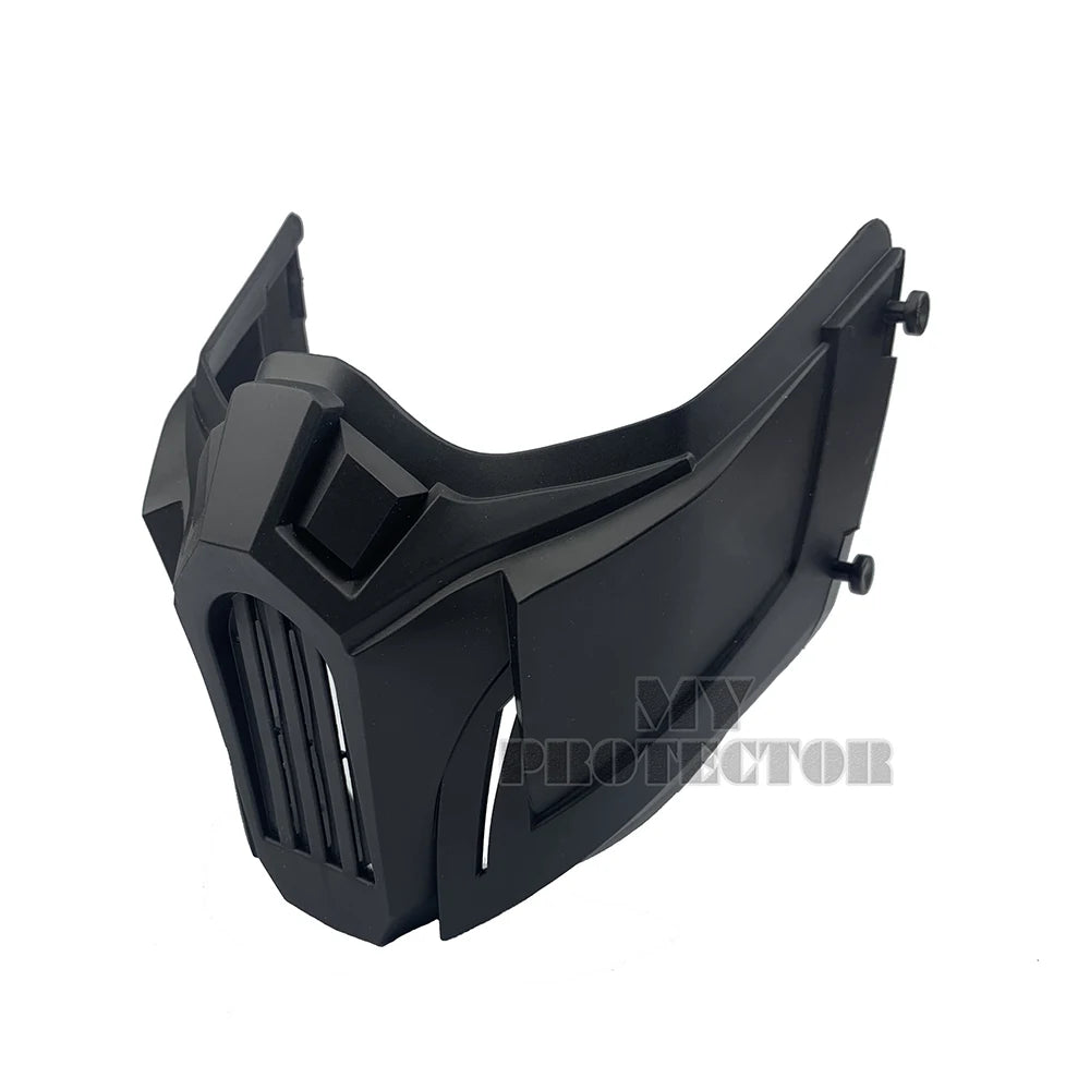 Tactical Airsoft Mask Outdoor Paintball Half Face Iron Warrior Protective Mask Shooting Protection Mouth Mask Hunting Equipment