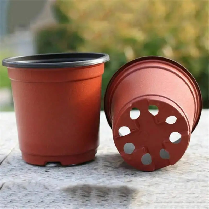 20pcs 110mm Grow Box Vegetable Seedling Growing Pot Fall Resistant Tray for Home Garden Plant Pot Nursery Flower Pots