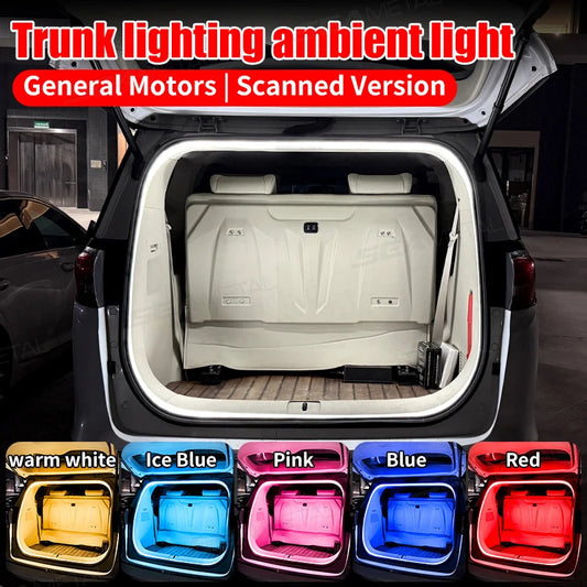 BLALION Car Trunk Dynamic Flowing Light Strip Automatic On/Off Scanning Lamp Flexible Waterproof Light Strip Hidden Installation