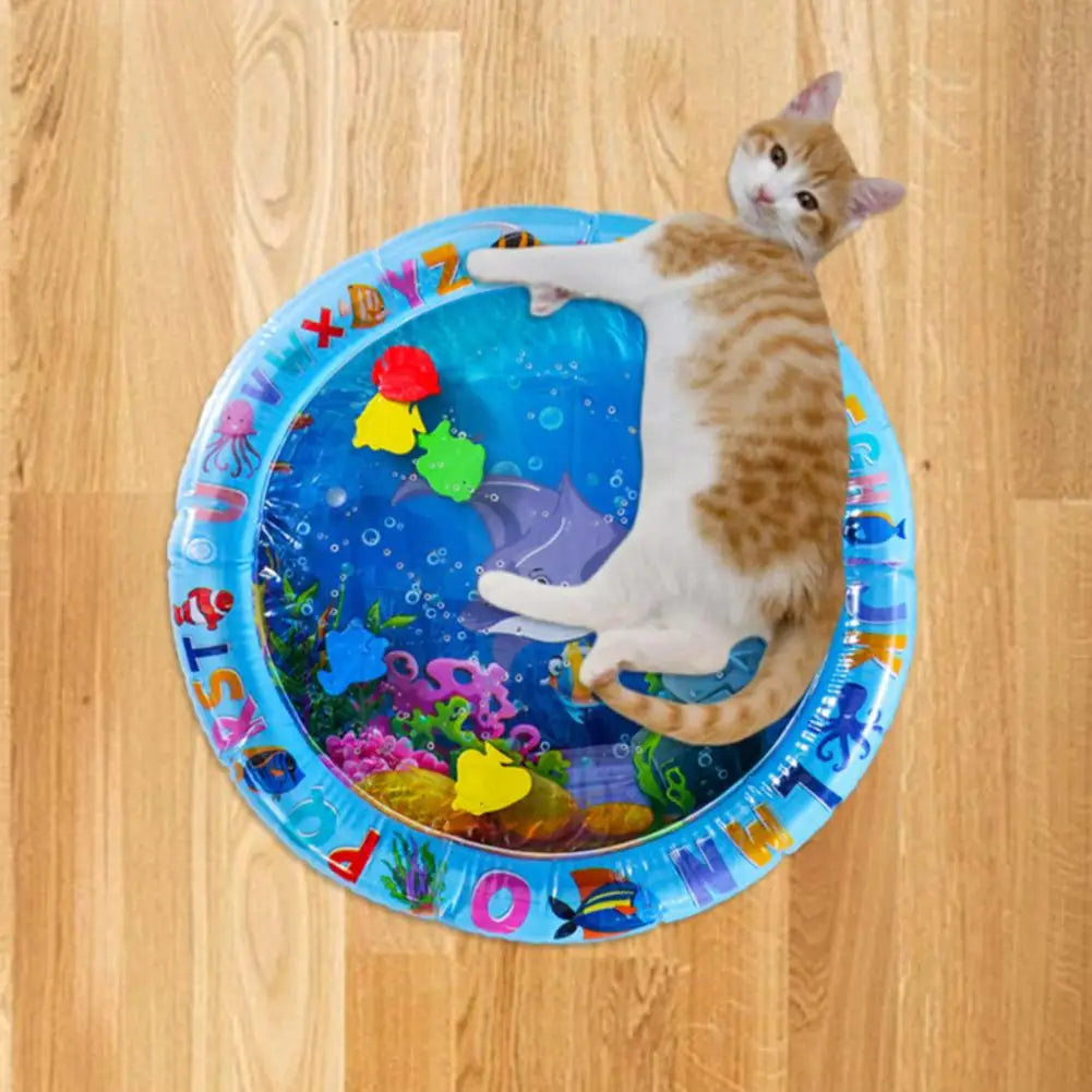 Sensory Water Mat Thickened Sensor Play Water Sensor Cat Mat Pet Supplies Cleaning Cooling Mat Summer Cat Pets Accessorie
