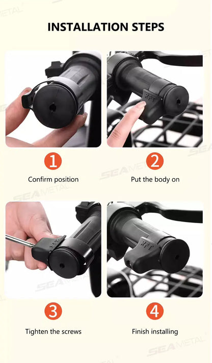 BLALION Motorcycle Throlette Holder Cruise Assist Control Wrist Rest Accelerator Booster Non-Slip Electric Less 34mm Handlebar