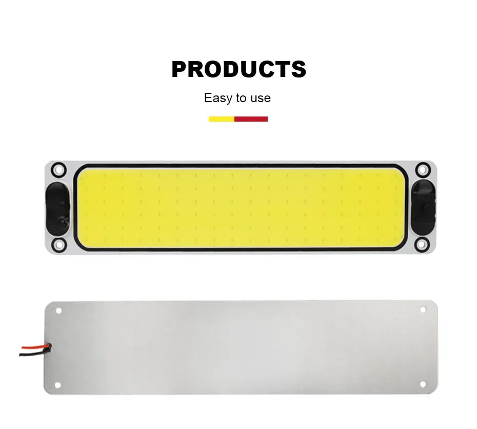 BLALION LED Car COB Light Interior Readling Lamp for Truck Van Boat Dome Lights High Brightness Panel Bulb with Switch 12V-24V