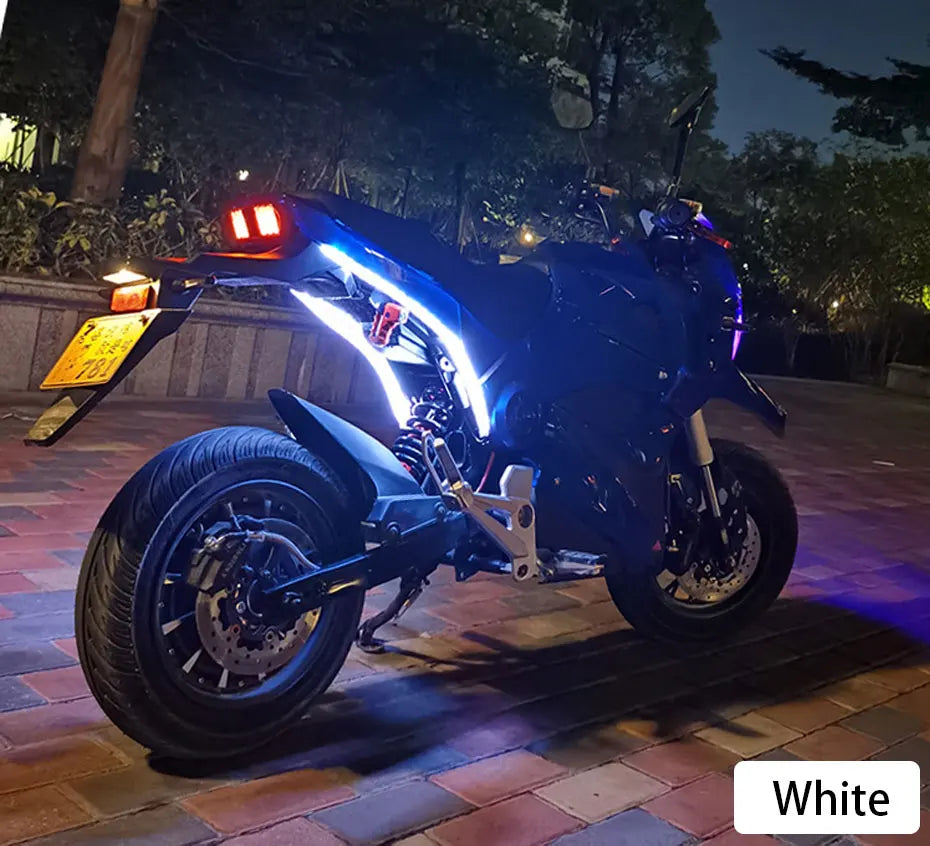 BLALION Motorcycle Turn Signal Lights LED Daytime Running Lights Tail Light DRL Waterproof Decoration Strip Brake Flowing Light