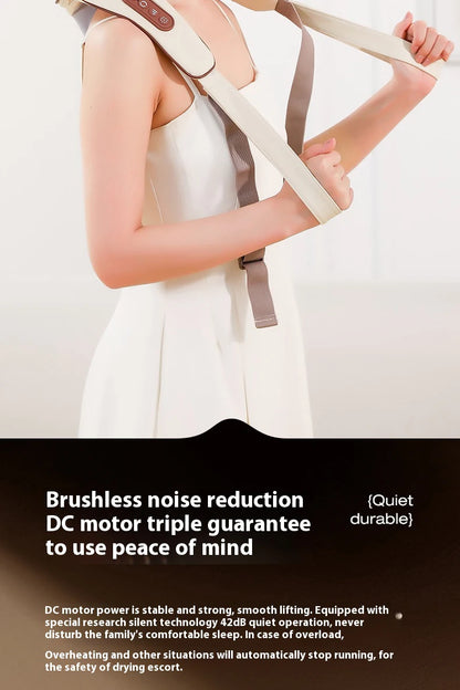 Neck and Shoulder Massager Wireless Shoulder and Back Kneading Massage Shawl Trapezius Neck Cervical Masajeador