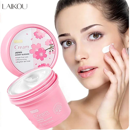 Cherry Face Cream Facial Skin Moisturizer Cream Anti Aging  Nourishing Moisturizer Cream Repair Face 40g