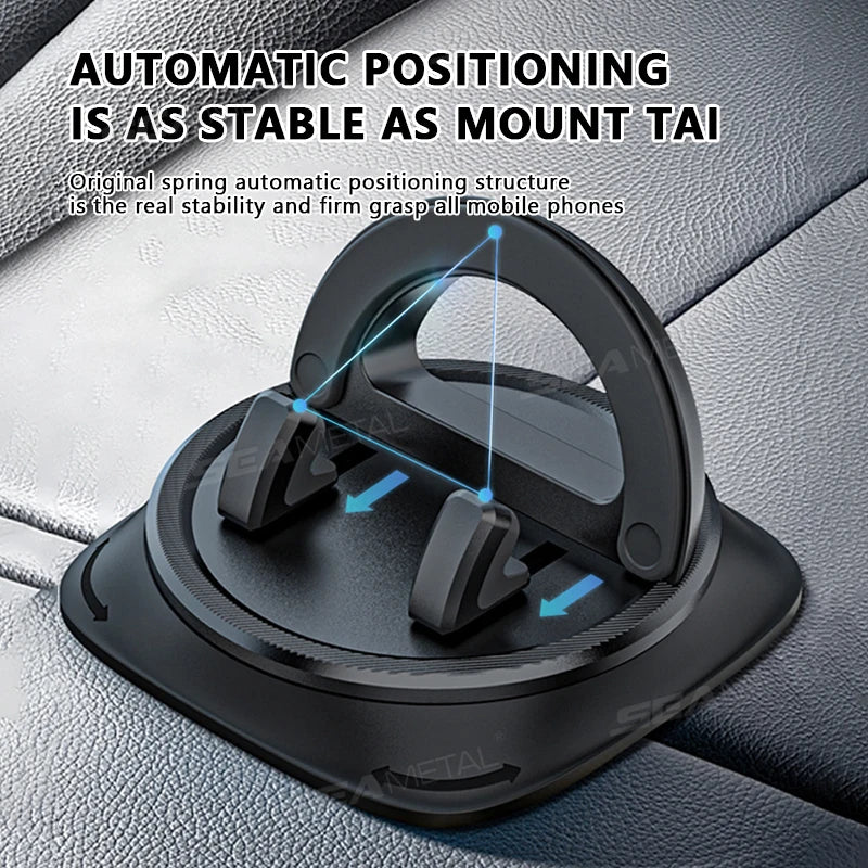 BLALION 360° Rotation Car Phone Holder Mat Pad Dashboard Automatic Clamping Anti Slip Anti bumping Stand For Phone GPS Bracket